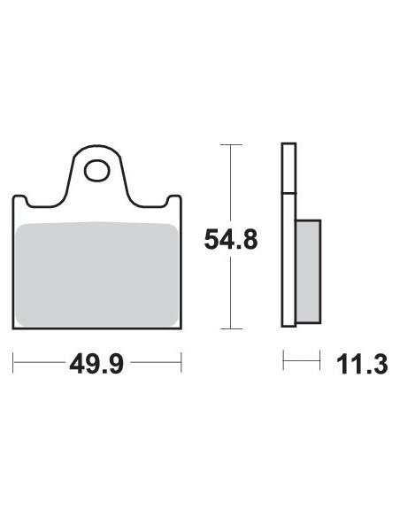 Pastilla de freno SBS P573-LF