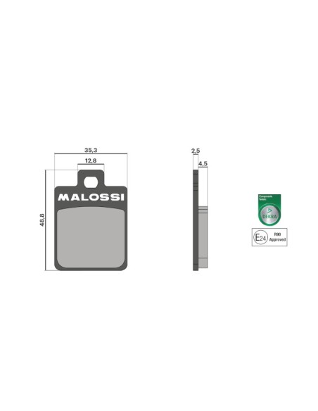 Pastilla Freno Malossi Brake Pads SYM JET 14 125