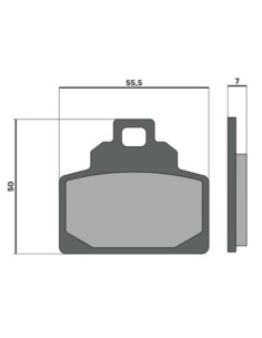 PASTILLA FRENO MALOSSI BRAKE PADS VESPA GTS 310 E5