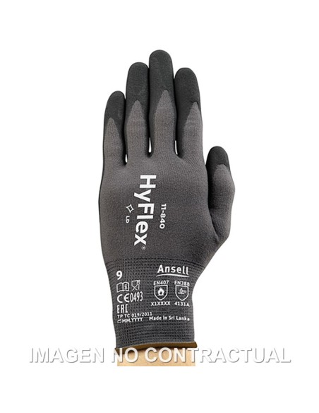 GUANTES ANSELL HYFLEX 11-840 TALLA 9 (medida L)