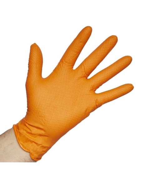 guantes de nitrilo super diamantado lion caja de 50 unidades talla l