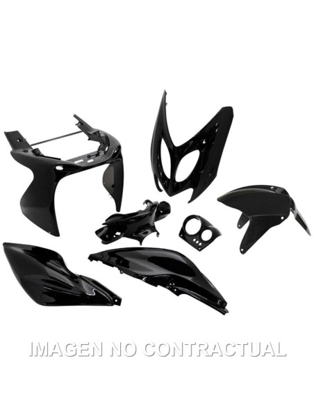 KIT PLASTICOS HERT YAMAHA AEROX NEGRO BRILLO