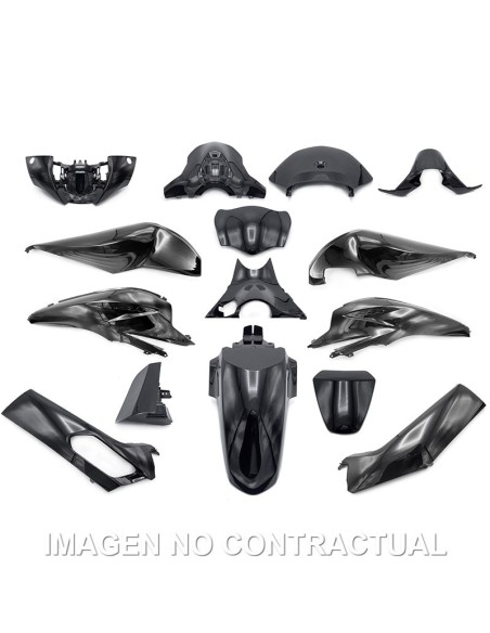 KIT PLASTICOS HERT HONDA SH 125-150 NEGRO BRILLO