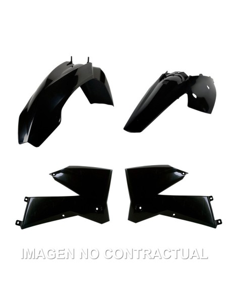 Kit estándar de plásticos Polisport para KTM EXC/EXC-F/XC/XC-F(05/07) color negro (enduro)