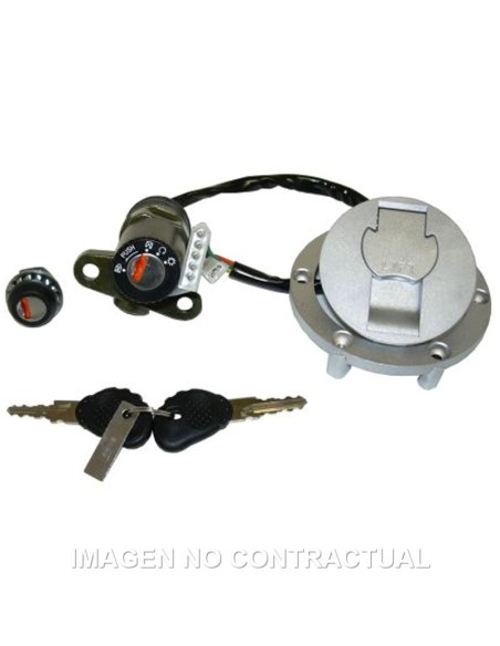 Kit llaves contacto, sillín y depósito Derbi GPR-50