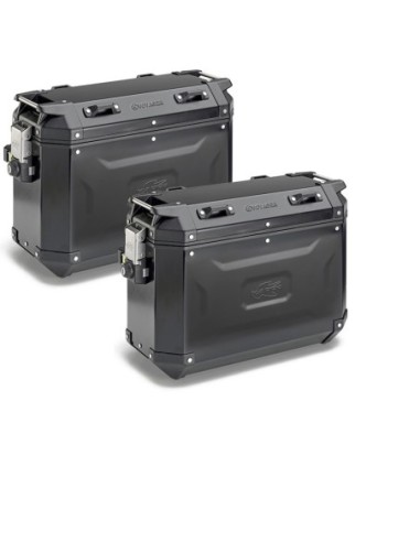 MALETAS KAPPA MKCAM-SIDE 37L K' VOYAGER ALUMINIO BLACK LINE Monokey Cam Side System