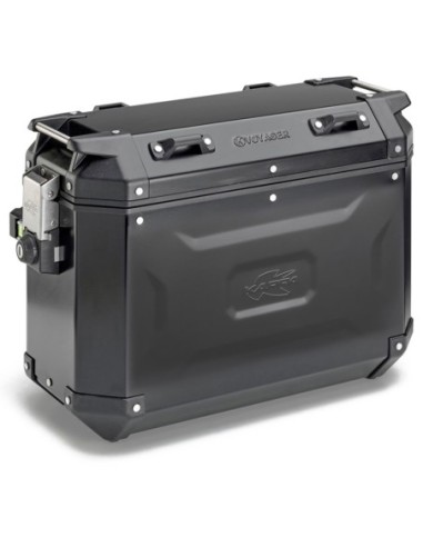 MALETA KAPPA MKCAM-SIDE 37L K' VOYAGER ALUMINIO BLACK LINE DX Monokey Cam Side System