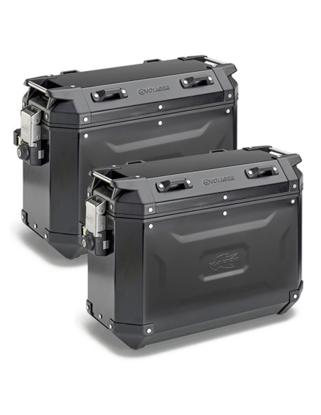 MALETAS KAPPA MKCAM-SIDE L 48SX/37DX K'VOGAYER ALUMINIO BLACK LINE Monokey Cam Side System