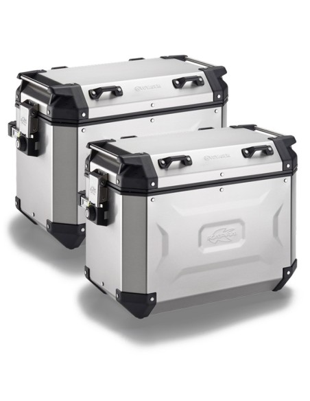 MALETAS KAPPA MKCAM-SIDE 48L K' VOYAGER ALUMINIO NATURAL Monokey Cam Side System