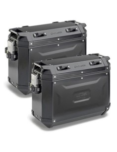 MALETAS KAPPA MKCAM-SIDE 48L K' VOYAGER ALUMINIO BLACK LINE Monokey Cam Side System
