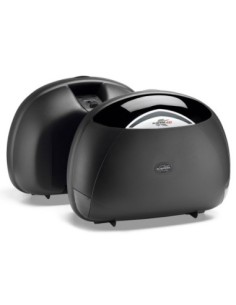 MALETAS KAPPA LATERALES MK 40 LTS  K40 NEGRO BASE/N MONOKEY