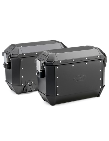 MALETAS KAPPA LATERALES MK 36LTS  KMS36/K-MISSION BLACK L (2UNI) MONOKEY