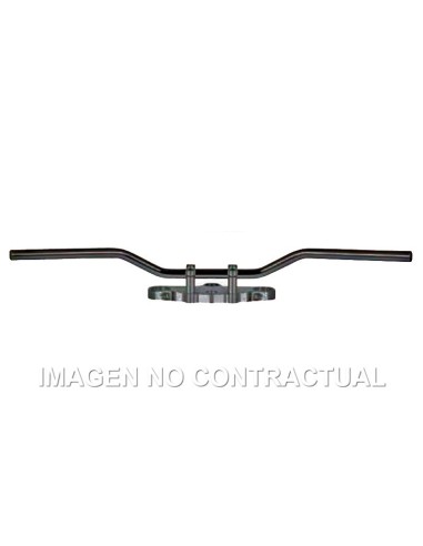 Manillar TRW acero 22 mm Classic Low negro