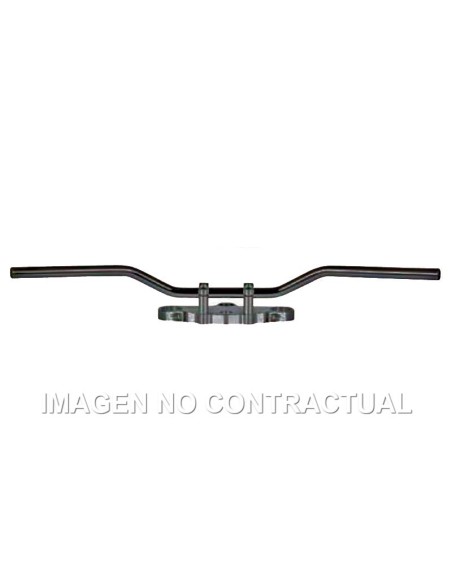 Manillar TRW acero 22 mm Classic Low negro