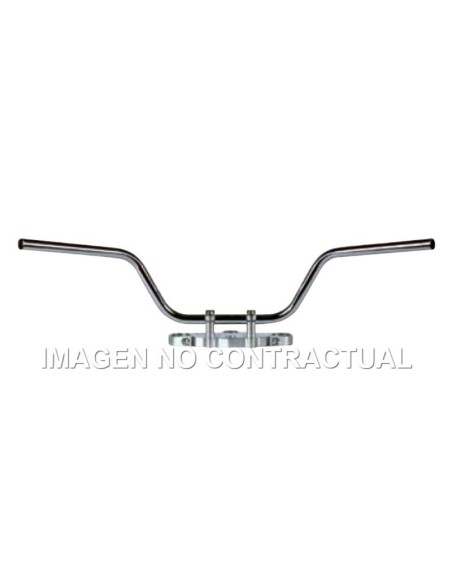 Manillar TRW acero 22 mm Touring High cromado