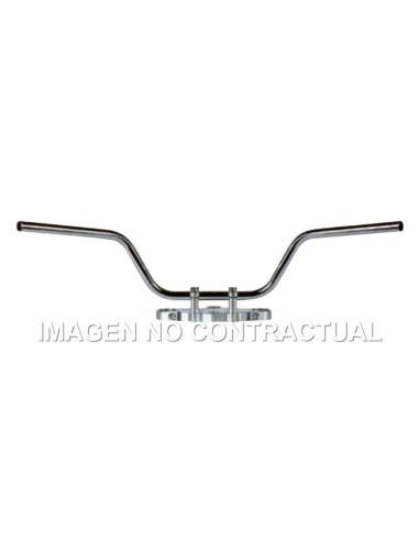 Manillar TRW acero 22 mm Touring Low cromado