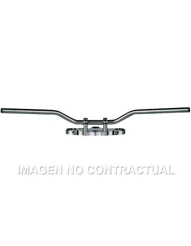 Manillar TRW acero 22 mm Superbike Elegance cromado