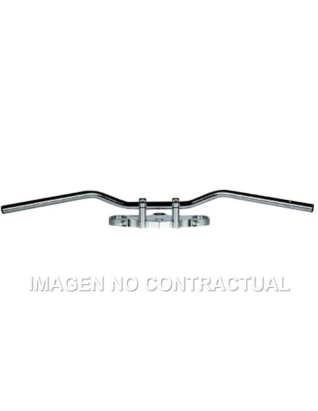 Manillar TRW acero 22 mm Superbike Sportive cromado