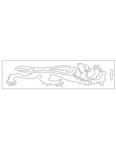 Adhesivo León Malossi Blanco Derecho 24 cmm