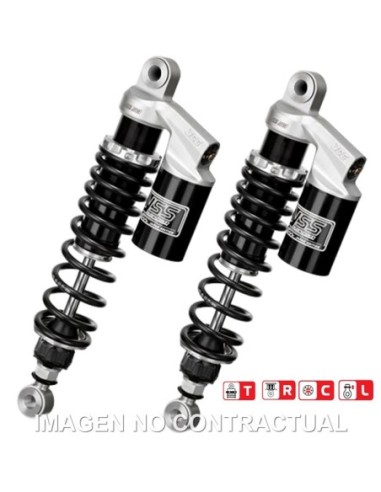 Juego Amortiguadores Traseros YSS Gas Top Line c/Botella superior Triumph Bonnevile 750