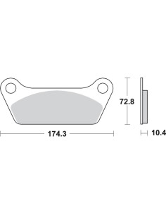 Pastilla de freno SBS P553-LF