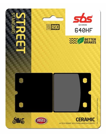Pastilla de freno SBS P640-HF
