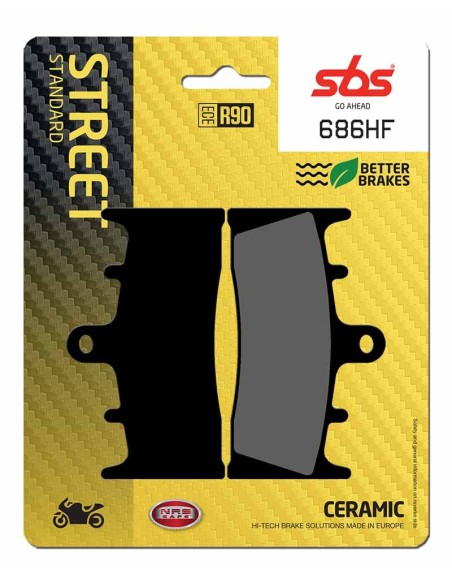Pastilla de freno SBS P686-HF