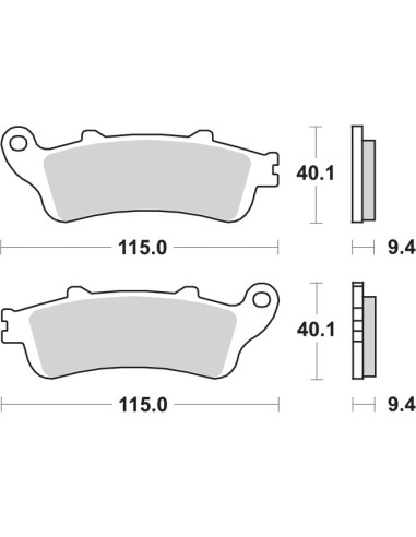 Pastilla de freno SBS P722-HS