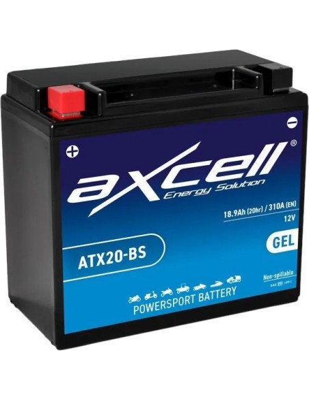Batería moto Axcell GEL ATX20-BS