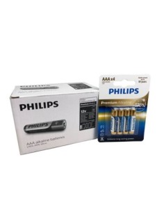 PILA PHILIPS PREMIUM ALKALINE AAA (CAJA 12 BLISTERS DE 4  PILAS)