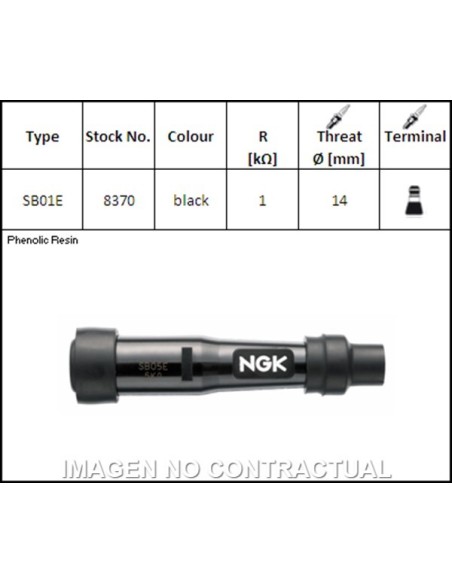 Pipa de Bujía NGK SB01E