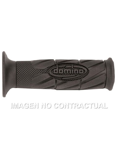 Puños Domino Scooter con Logo Negros abiertos Abiertos D 22 mm L 120 mm
