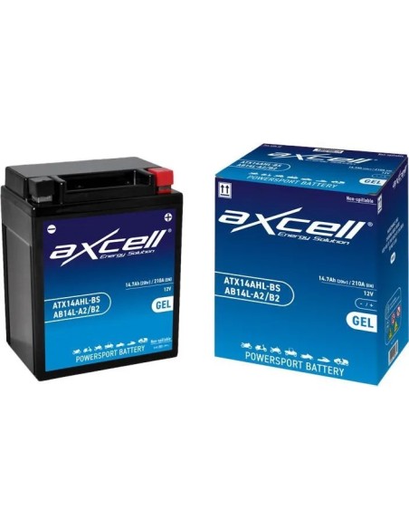 Batería moto Axcell GEL ATX14AHL-BSAB14L-A2B2