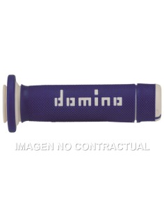 Puños Domino ATV Azul - Blanco Cerrados
