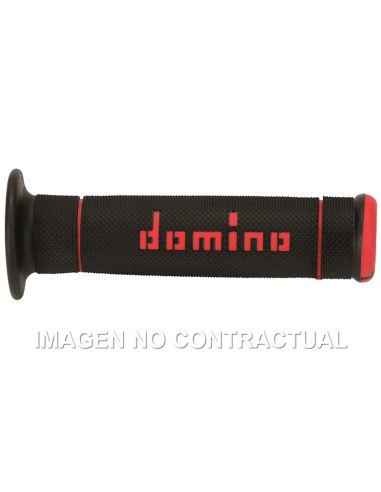 Puños Domino Trial Negro - Rojo Cerrados D 22 mm L 125 mm
