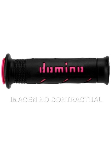 Puños Domino XM2 Super Soft Negro/Fucsia Abiertos D 22 mm L 120-125 mm