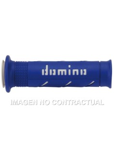 Puños Domino XM2 Super soft Azul - Blanco Abiertos D 22 mm L 120-125 mm