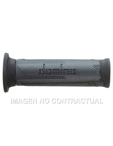 Puños Domino Turismo Antracita-Negro Abiertos D 22 mm L 120 mm