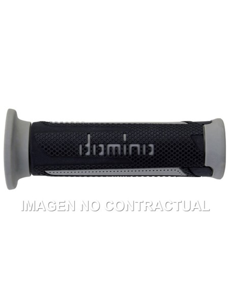 Puños Domino Turismo Antracita-Gris Abiertos D 22 mm L 120 mm