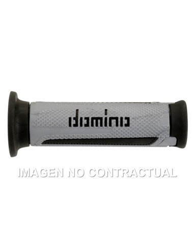 Puños Domino Turismo Plata-Antracita Abiertos D 22 mm L 120 mm