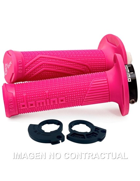 PUÑOS DOMINO D100 C/ POLEA COLOR FUCSIA