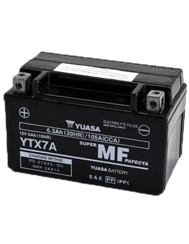 Batería Yuasa MF 6.3Ah WC - YTX7A
