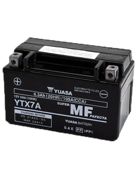 Batería Yuasa MF 6.3Ah WC - YTX7A