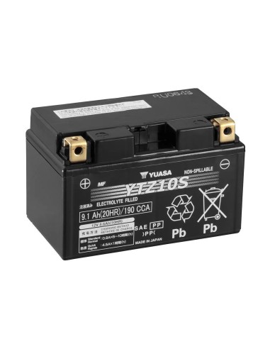 bateria para motocicleta yuasa ytz10s mf