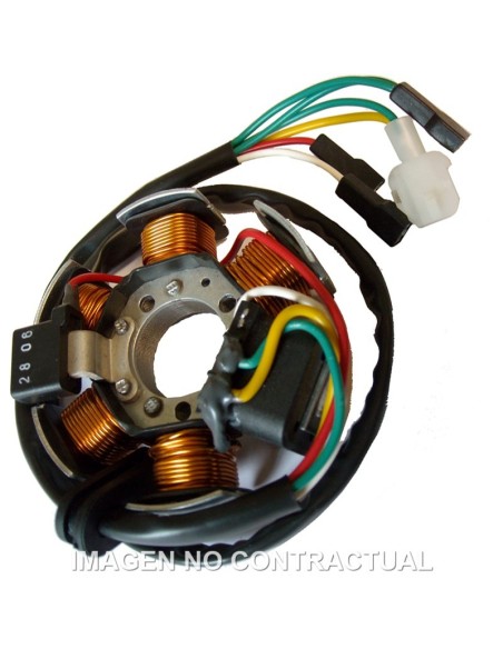Stator Ducati 6 polos Derbi Senda Black Edition, DRD 50