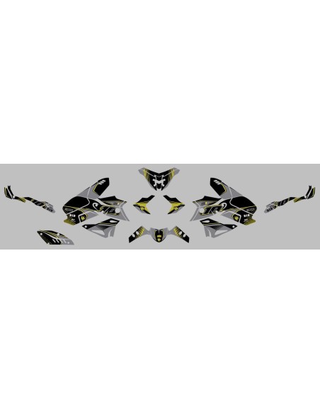 Kit Deco UP Maximize Gris-Amarillo Yamaha MT10
