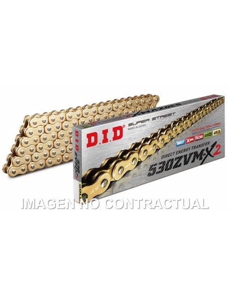 Cadena DID 530 ZVM-X2 (G&G) x 102 R