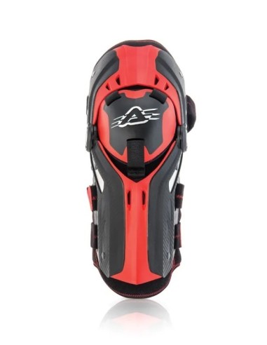 Rodillera Acerbis Gorilla negro/rojo - Protección robusta y cómoda