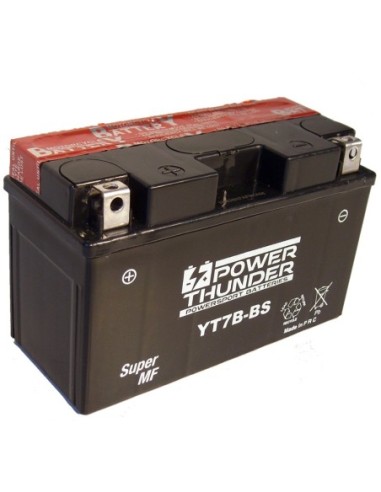 Batería Power Thunder CT7B-BS Sin Mantenimiento