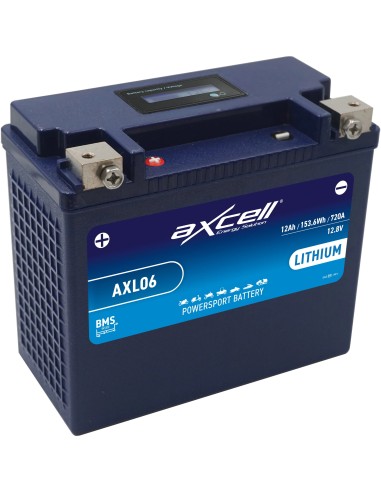 bateria de litio para moto axcell axl06 ytx20 bs